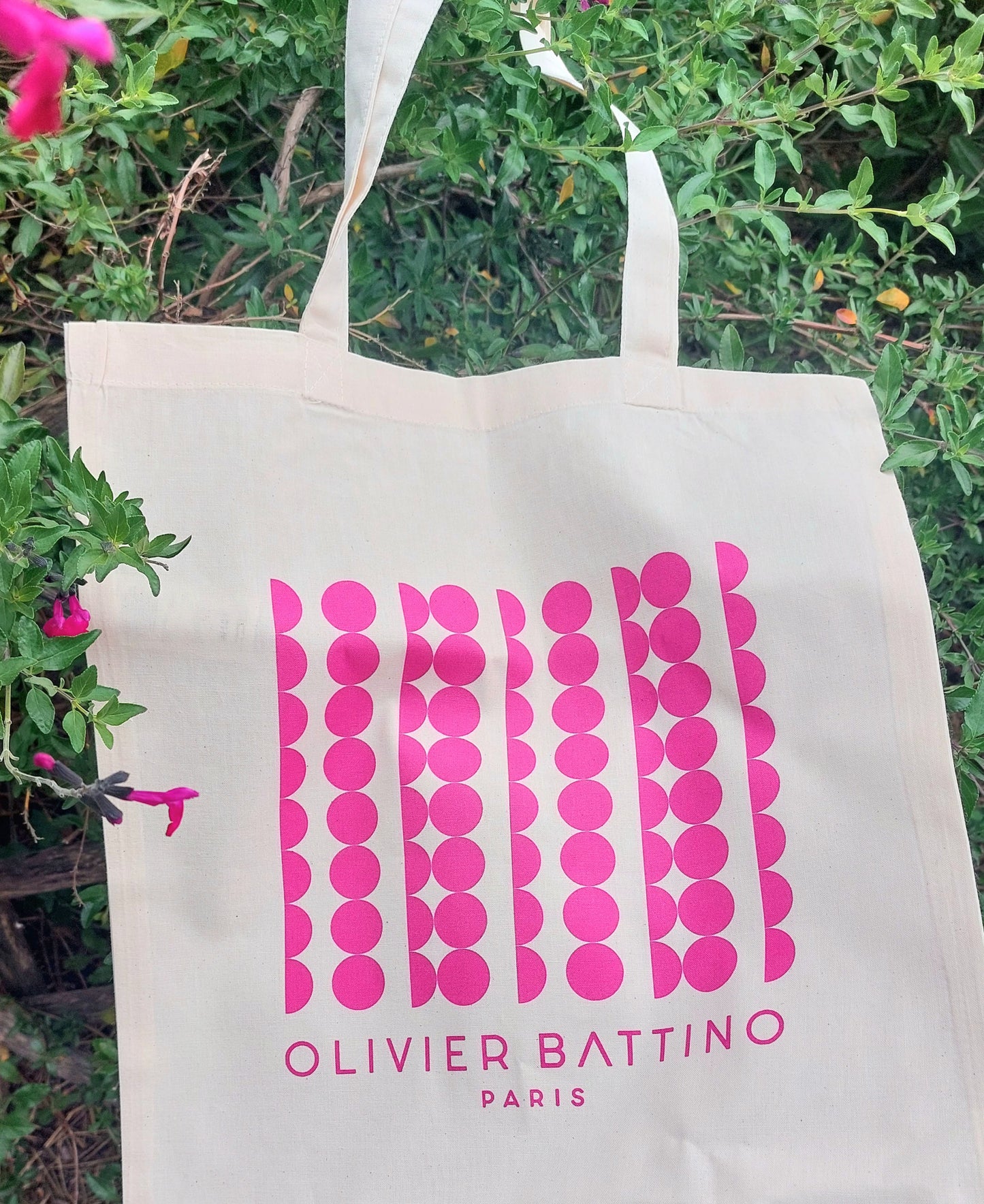 Tote bag "Dots" rose