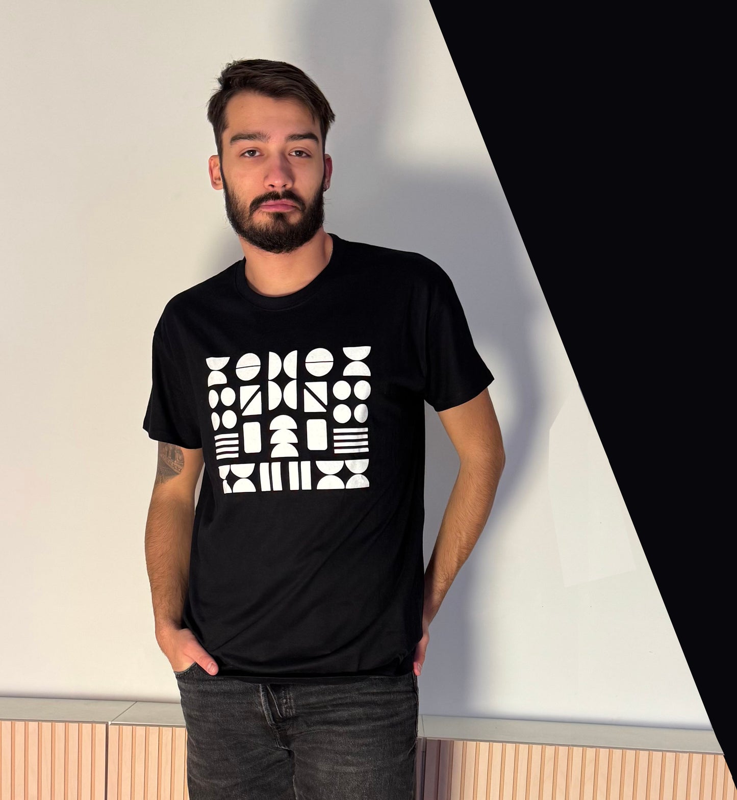 Tee-shirt Walter noir et blanc