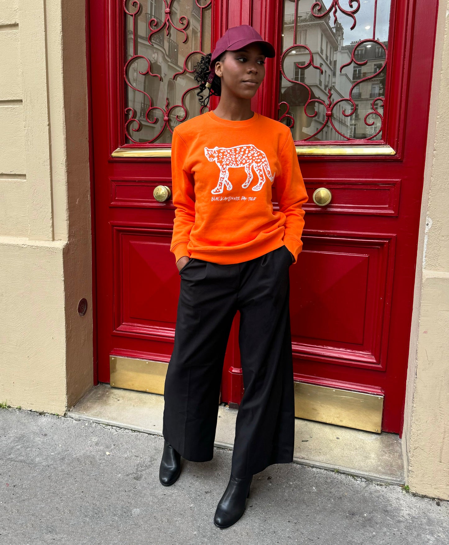 Sweat Panthère Orange