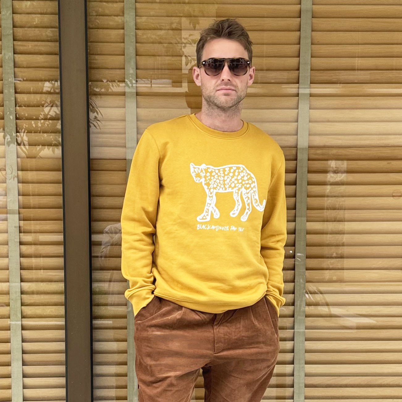 Sweat Panthère ocre