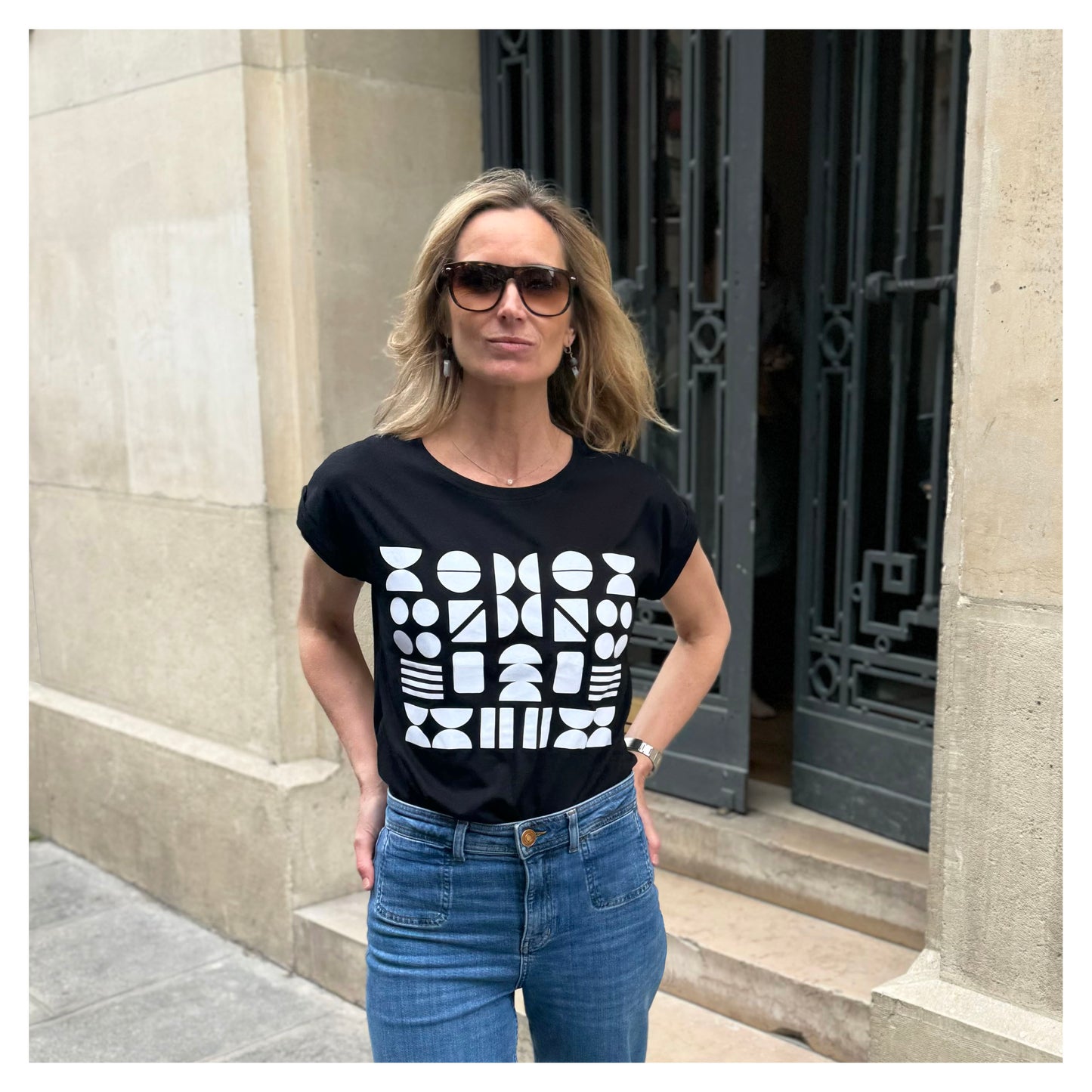 Tee-shirt Vanessa Noir et Blanc