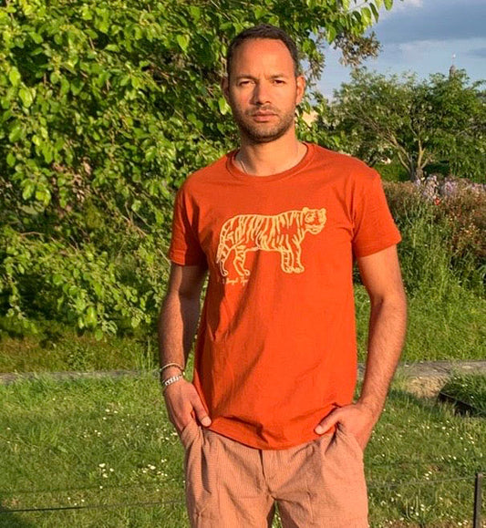 Tee-shirt Tigre de Bengale brique