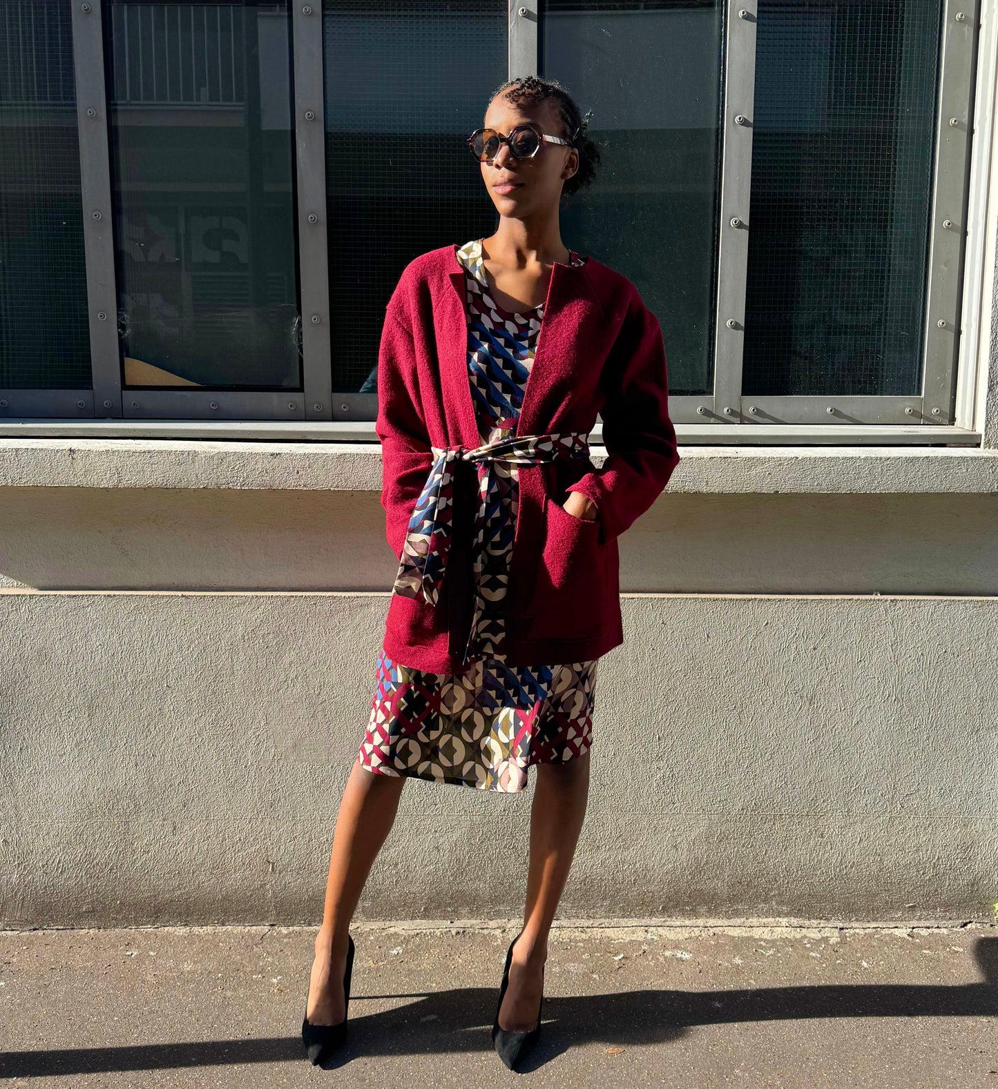 Veste pure laine bouillie Paname